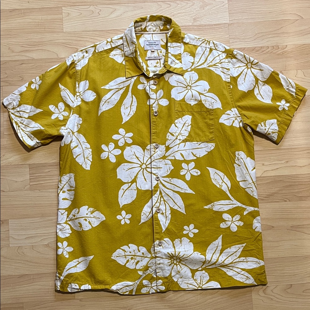 Quiksilver Waterman Floral Print Shirt Men's L